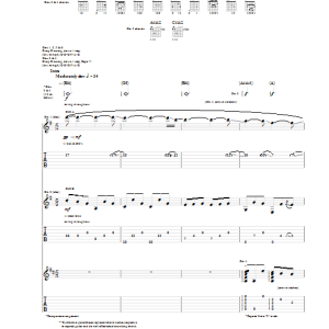 Pillar Rewind Musik Noten - Guitar Tab - 29964-0