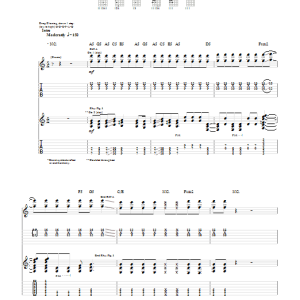 Pillar Staring Back Musik Noten - Guitar Tab - 29968-0