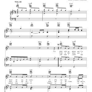 Rascal Flatts I'm Movin' On Musik Noten - Piano, Vocal & Guitar Chords - 68195-0