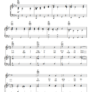 Ray Henderson That Old Gang Of Mine Musik Noten - Piano, Vocal & Guitar Chords - 97960-0