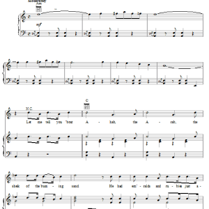 Ray Stevens Ahab The Arab Musik Noten - Piano, Vocal & Guitar Chords - 20618-0