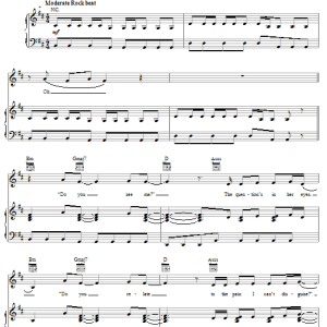Rebecca St. James Beautiful Stranger Musik Noten - Piano, Vocal & Guitar Chords - 53774-0