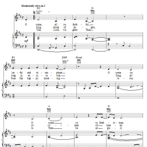 Rebecca St. James O Come, All Ye Faithful Musik Noten - Piano, Vocal & Guitar Chords - 19599-0