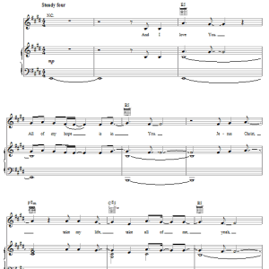 Rebecca St. James Take All Of Me Musik Noten - Piano, Vocal & Guitar Chords - 53772-0