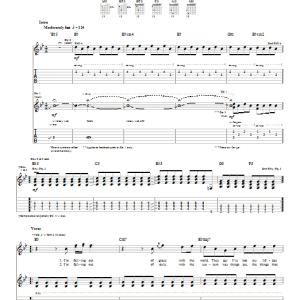 Relient K Falling Out Musik Noten - Guitar Tab - 27104-0