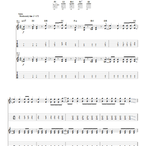 Relient K Gibberish Musik Noten - Guitar Tab - 27102-0