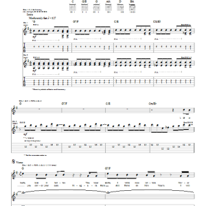 Relient K Jefferson Aero Plane Musik Noten - Guitar Tab - 27109-0