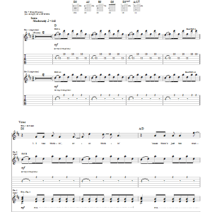 Relient K Overthinking Musik Noten - Guitar Tab - 27099-0