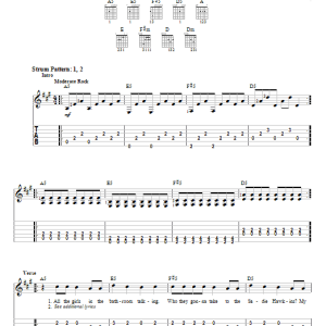 Relient K Sadie Hawkins Dance Musik Noten - Easy Guitar Tab - 27095-0