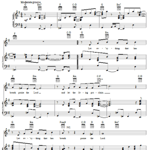 Richard Gomez Let Everything That Has Breath Musik Noten - Piano, Vocal & Guitar Chords - 27460-0