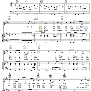 Ricky Nelson It's Up To You Musik Noten - Piano, Vocal & Guitar Chords - 20105-0