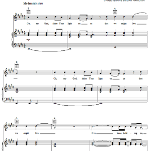 Robbie Seay Band Shine Your Light On Us Musik Noten - Piano, Vocal & Guitar Chords - 62373-0