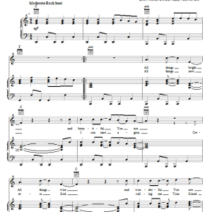Robbie Seay Band Song Of Hope Musik Noten - Piano, Vocal & Guitar Chords - 62371-0