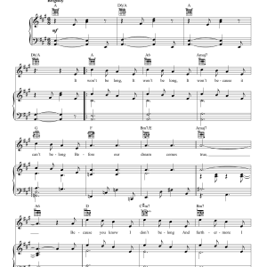 Rodgers & Barer In A Little While Musik Noten - Piano, Vocal & Guitar Chords - 180094-0