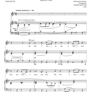 Roger Quilter My Lady Greensleeves Musik Noten - Piano & Vocal - 93167-0