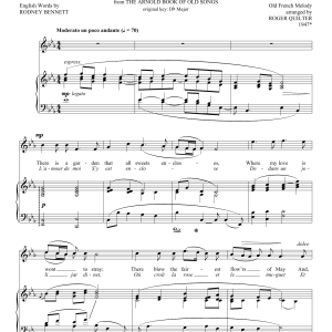 Roger Quilter My Lady's Garden (L'amour De Moi) Musik Noten - Piano & Vocal - 93155-0