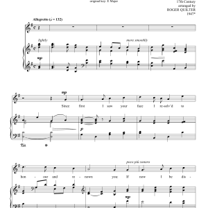 Roger Quilter Since First I Saw Your Face Musik Noten - Piano & Vocal - 93148-0