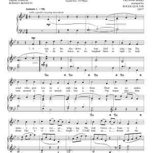 Roger Quilter The Ash Grove Musik Noten - Piano & Vocal - 93141-0