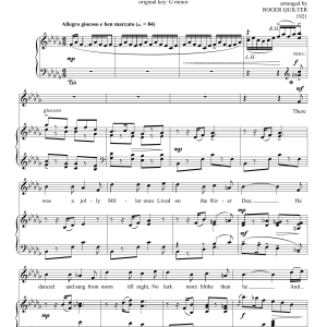 Roger Quilter The Jolly Miller Musik Noten - Piano & Vocal - 93154-0