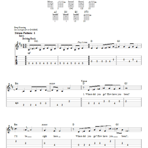 Sanctus Real Captain's Chair Musik Noten - Easy Guitar Tab - 23931-0
