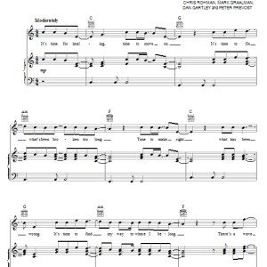 Sanctus Real Whatever You're Doing (Something Heavenly) Musik Noten - Piano, Vocal & Guitar Chords - 64096-0