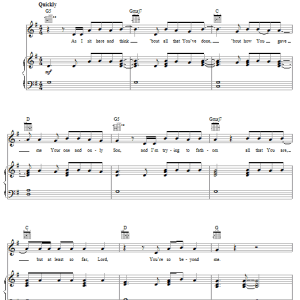 Shawn McDonald All I Need Musik Noten - Piano, Vocal & Guitar Chords - 31375-0
