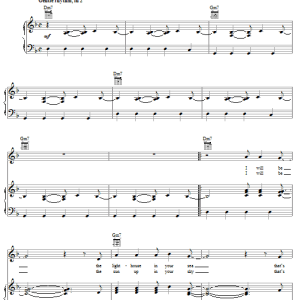 Shawn McDonald Light Musik Noten - Piano, Vocal & Guitar Chords - 63595-0