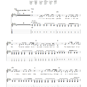 Showbread Mathias Replaces Judas Musik Noten - Guitar Tab - 53855-0