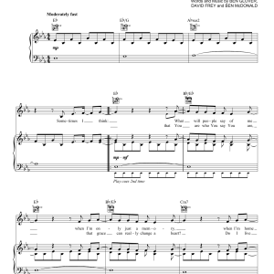 Sidewalk Prophets Live Like That Musik Noten - Piano, Vocal & Guitar Chords - 93543-0