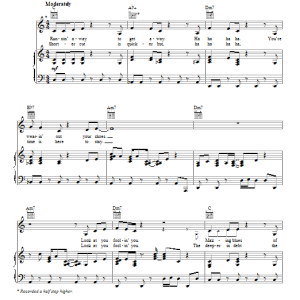 Sly And The Family Stone Runnin' Away Musik Noten - Piano, Vocal & Guitar Chords - 98901-0