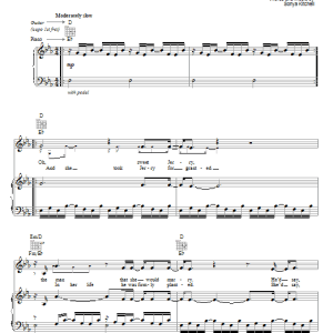 Sonya Kitchell Jerry Musik Noten - Piano, Vocal & Guitar Chords - 60365-0