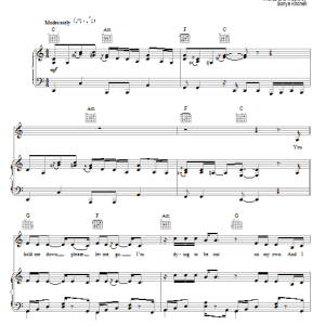 Sonya Kitchell Let Me Go Musik Noten - Piano, Vocal & Guitar Chords - 60364-0