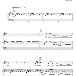 Sonya Kitchell Simple Melody Musik Noten - Piano, Vocal & Guitar Chords - 60354-0