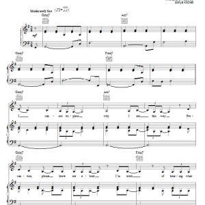 Sonya Kitchell Tinted Glass Musik Noten - Piano, Vocal & Guitar Chords - 60359-0