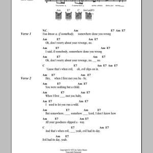 Steve Miller Band Evil Musik Noten - Guitar Chords/Lyrics - 79180-0