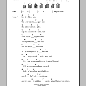 Steve Miller Band Kow, Kow Calculator Musik Noten - Guitar Chords/Lyrics - 79176-0