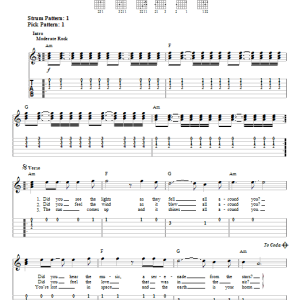Steve Miller Band Serenade From The Stars Musik Noten - Easy Guitar Tab - 52380-0