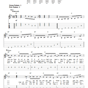 Steve Miller Band Space Cowboy Musik Noten - Easy Guitar Tab - 52385-0