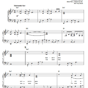 Steve Perry It Won't Be You Musik Noten - Easy Piano - 78295-0