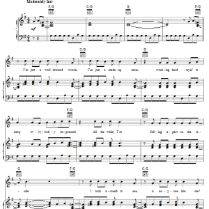 Steven Curtis Chapman Broken Musik Noten - Piano, Vocal & Guitar Chords - 62536-0