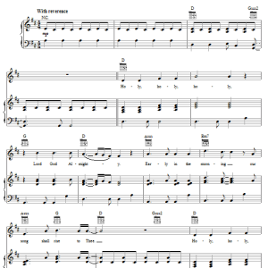 Steven Curtis Chapman Holy, Holy, Holy Musik Noten - Piano, Vocal & Guitar Chords - 57930-0