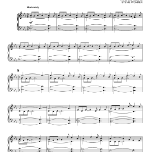 Stevie Wonder Overjoyed [Jazz version] Musik Noten - Piano Solo - 176609-0
