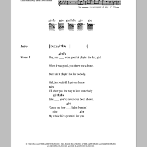 Stevie Wonder You Met Your Match Musik Noten - Guitar Chords/Lyrics - 151797-0