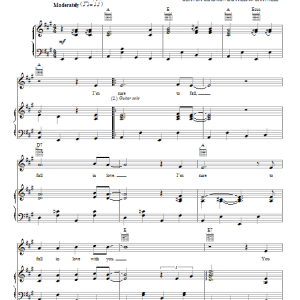 The Beatles Sure To Fall (In Love With You) Musik Noten - Piano, Vocal & Guitar Chords - 153530-0