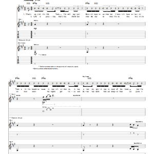 The Cross Movement It's Goin' Down Musik Noten - Guitar Tab - 25246-0