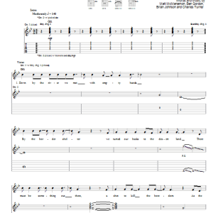 The Dead 60s Nowhere Musik Noten - Guitar Tab - 56805-0
