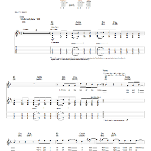 The Juliana Theory Top Of The World Musik Noten - Guitar Tab - 54958-0