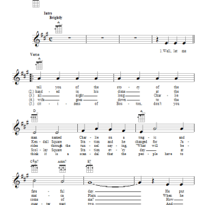 The Kingston Trio The M.T.A. Musik Noten - Ukulele - 97300-0