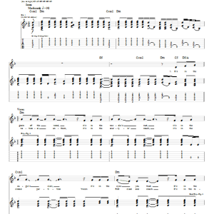 The Nightwatchman House Gone Up In Flames Musik Noten - Guitar Tab - 62242-0