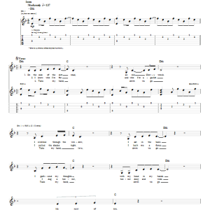 The Nightwatchman The Garden Of Gethsemane Musik Noten - Guitar Tab - 62241-0